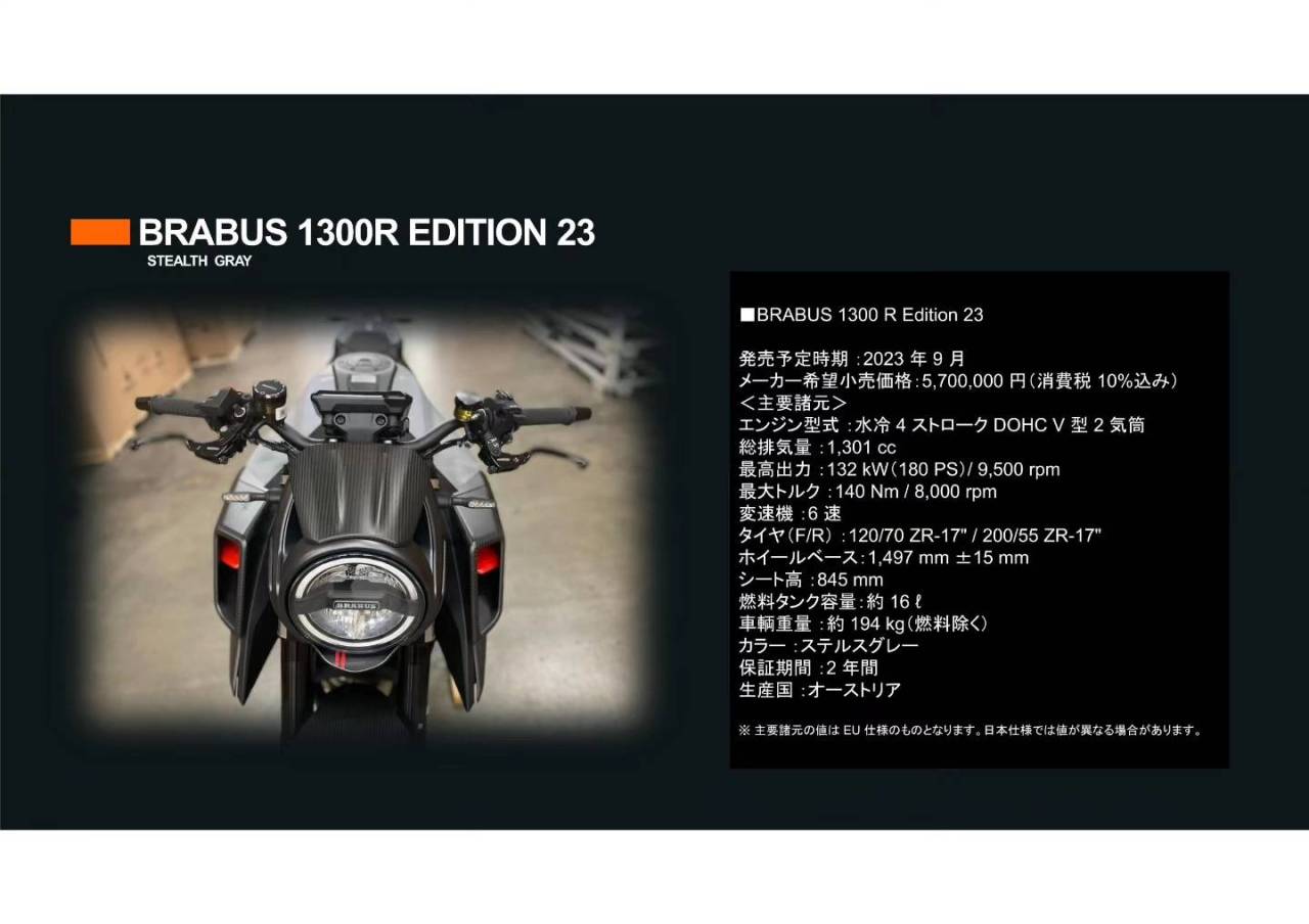BRABUS 1300 R Edition 23 ディテール紹介 KTM 山形
