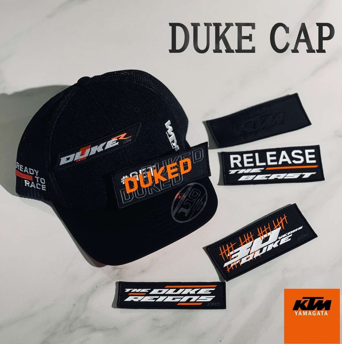 フロントのロゴが自由自在😲⁉ 【KTM / DUKE CAP】