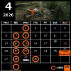 KTM山形 【4月カレンダー】